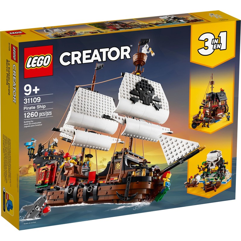 LEGO Creator 3 in 1 Pirate Ship 9+ years, 1260 pieces