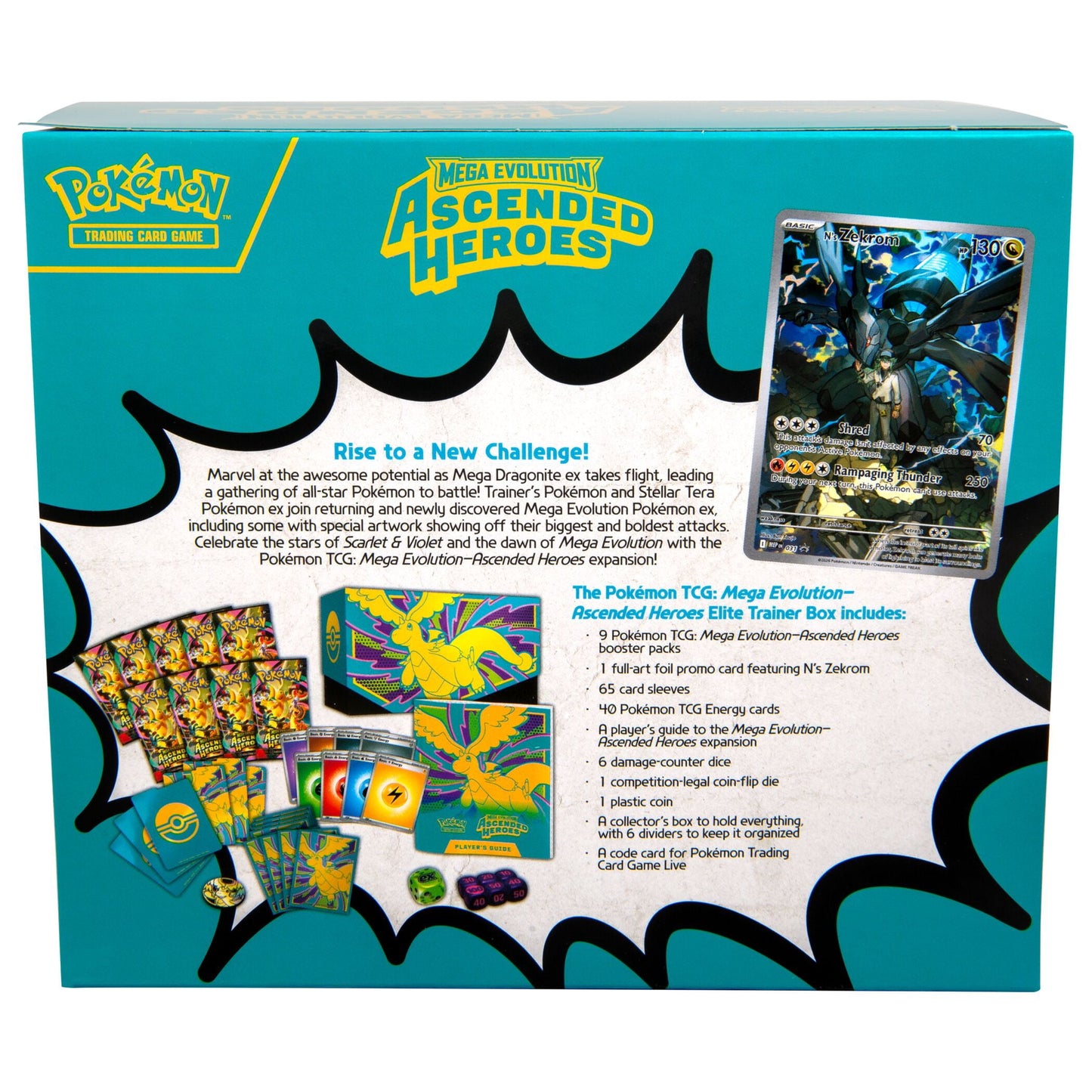 Pokemon  Trading Card Game: Mega Evolution Ascended Heroes Elite Trainer Box